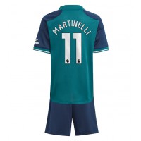 Arsenal Gabriel Martinelli #11 Tredje Tröja Barn 2023-24 Kortärmad (+ Korta byxor)